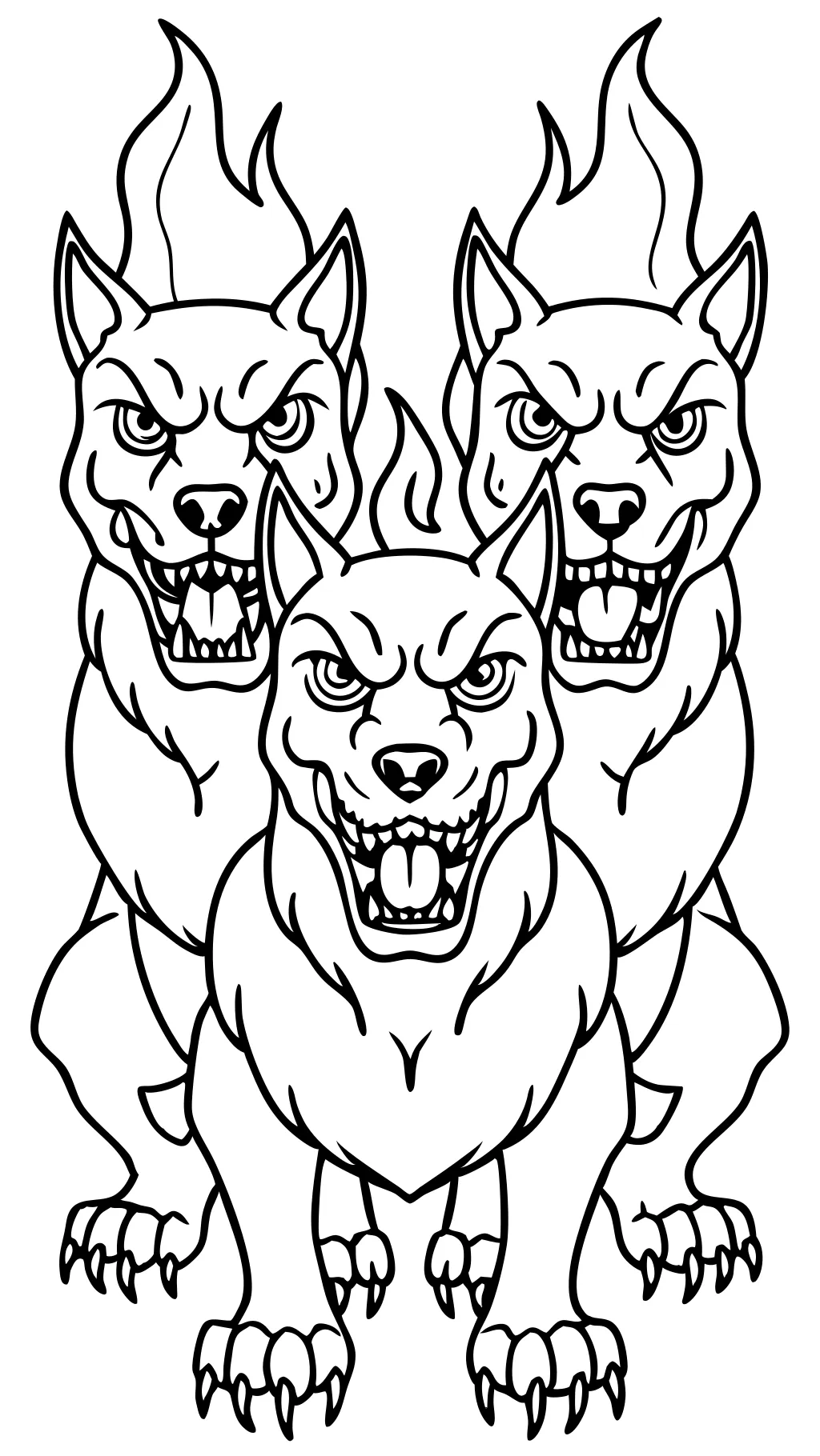 Páginas para colorear de Cerberus